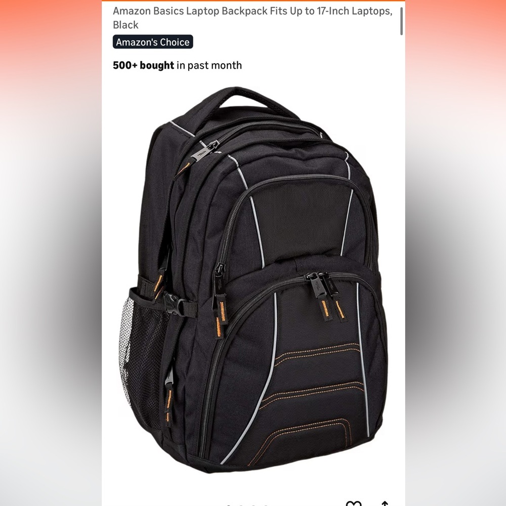 Amazon Basics Black Backpack; So Many Compartment… - image 7
